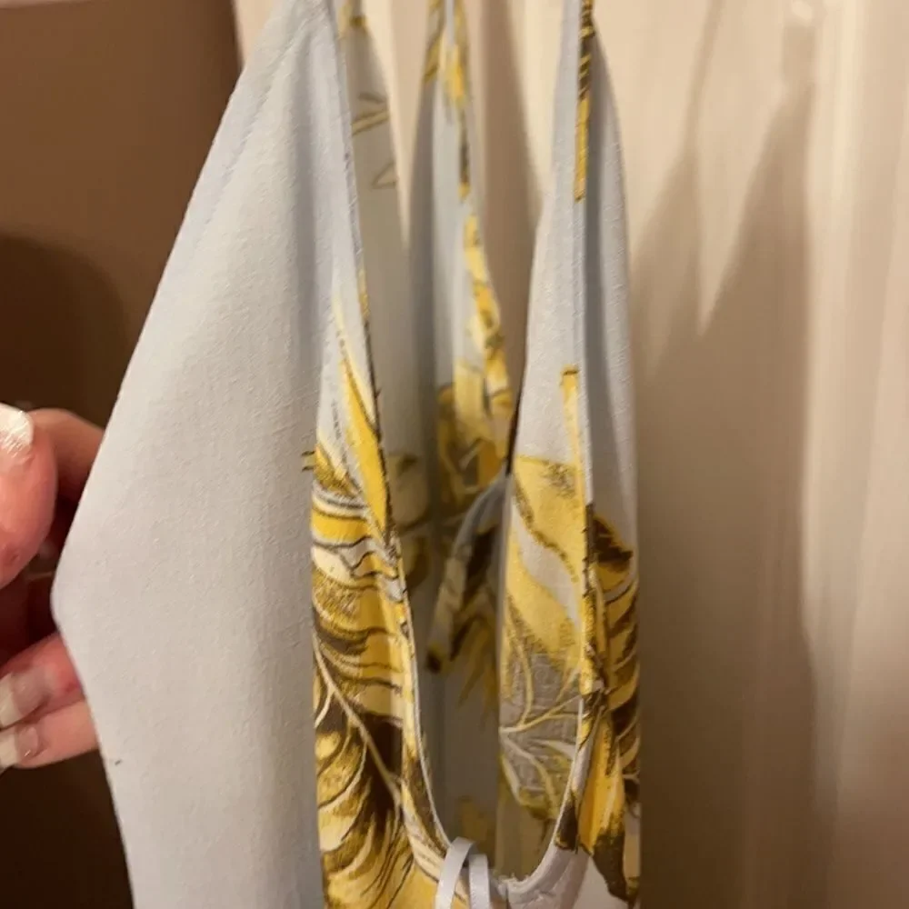 Mad For Love Blue with leaves Jumpsuit New - Picture 11 of 16